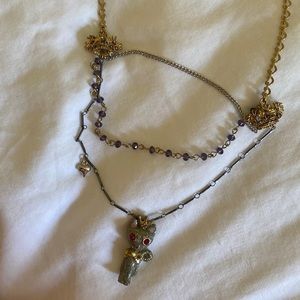 NWT Betsey Johnson Cat Royalty Necklace